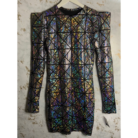 coquetry Dresses & Skirts - NWT Coquetry Bodycon Holographic Dress Medium